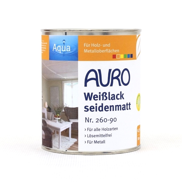 AURO Weißlack, seidenmatt Nr. 260-90